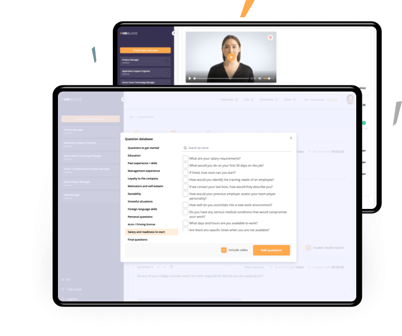 Questions Database & Job Descriptions